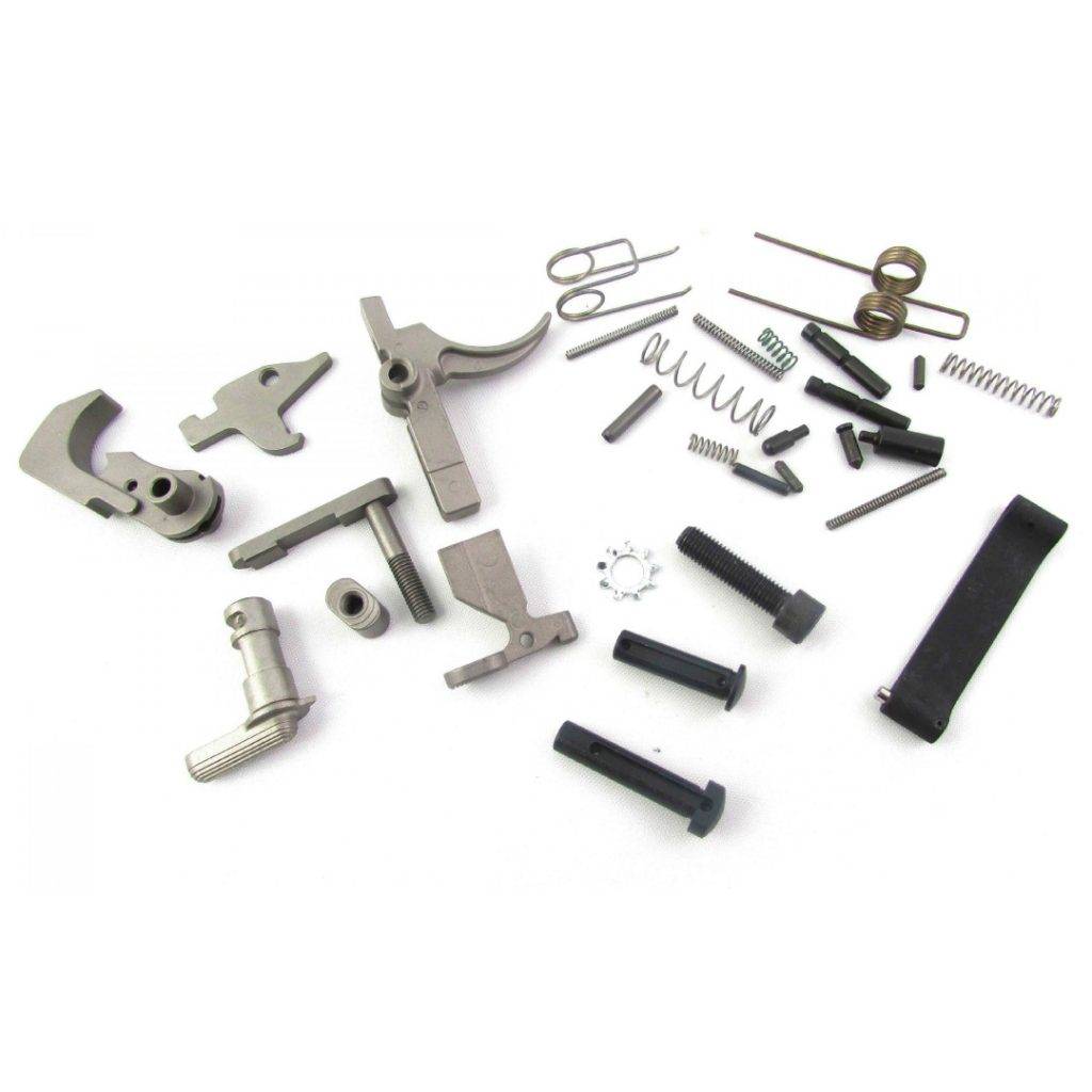 T3 Pro-Builder AR-15 Lower Parts Kit - Titanium (no grip/trigger)